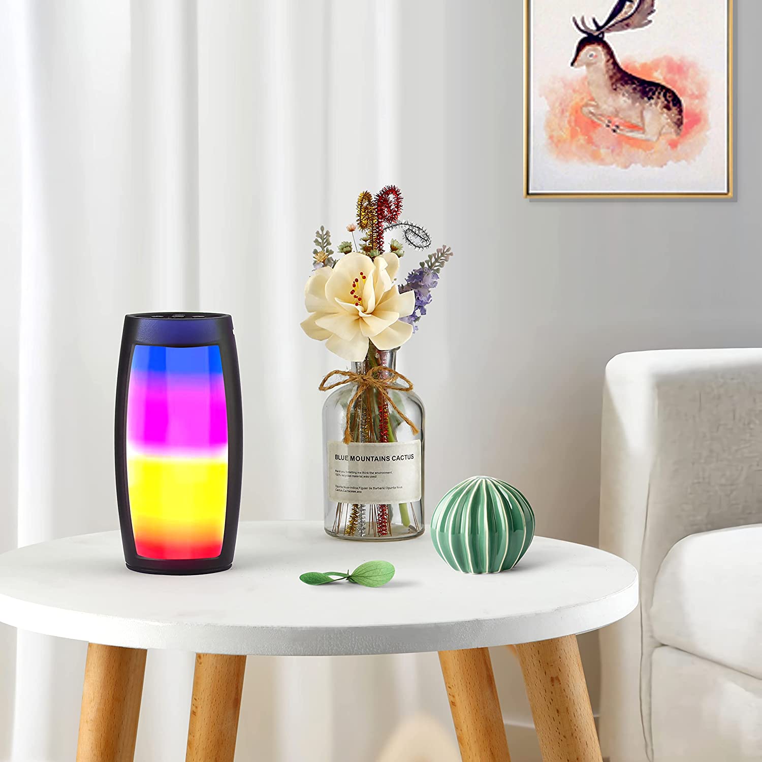 6063 Wireless Bluetooth Speaker Disco light Speaker For Traveling , Party , Home & Office Use Best Speaker DeoDap 6063 Wireless Bluetooth Speaker Disco light Speaker For Traveling , Party , Home & Office Use Best Speaker DeoDap